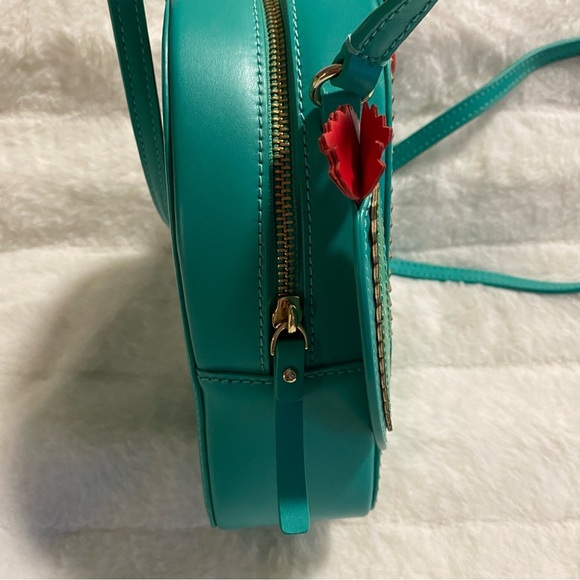 Like New Rare Kate Spade Novelty Flowering Cacti Leather Cactus Crossbody - Picture 7 of 14